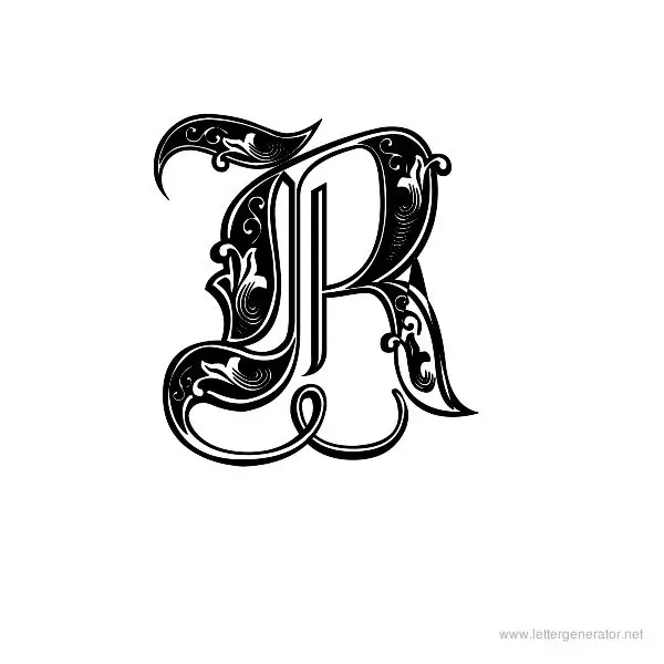 Aldus Royal Font Alphabet R