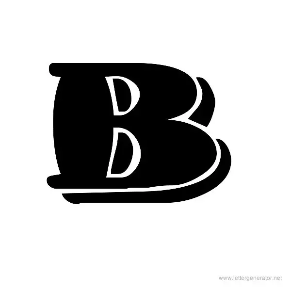 1998A Font Alphabet B