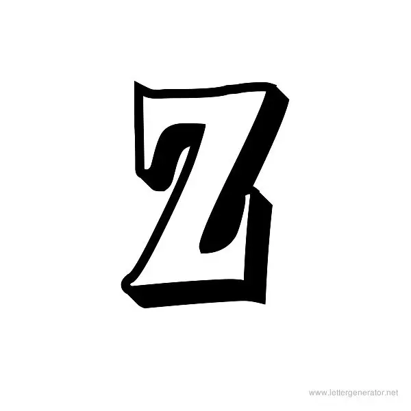Action Is Font Alphabet Z