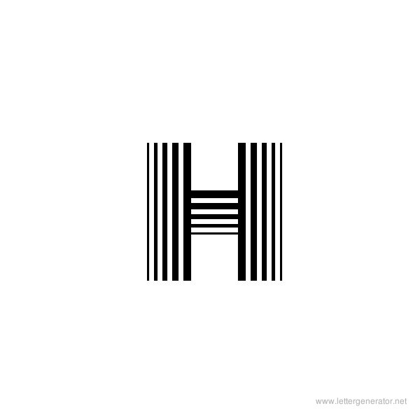 Veselka 4F Font Alphabet H