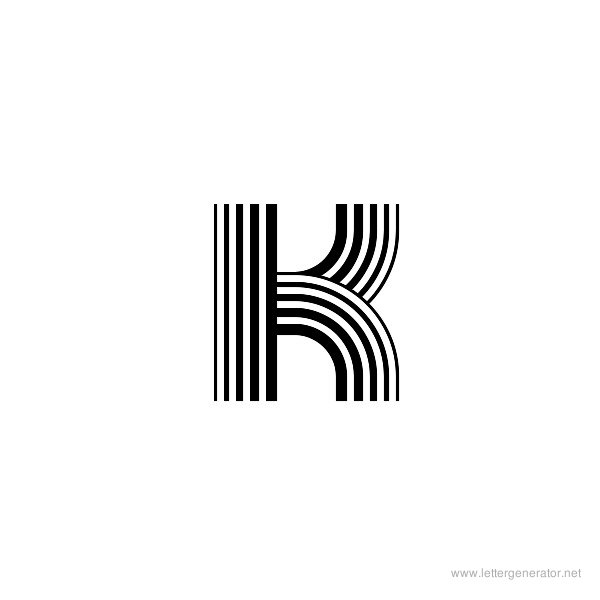 Veselka 4F Font Alphabet K