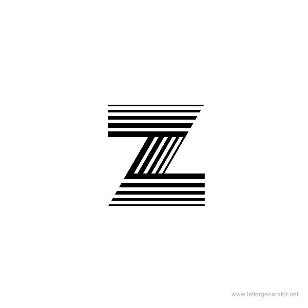 Veselka 4F Font Alphabet Z
