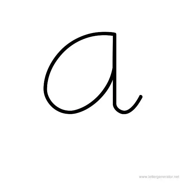 Little Days Font Alphabet A