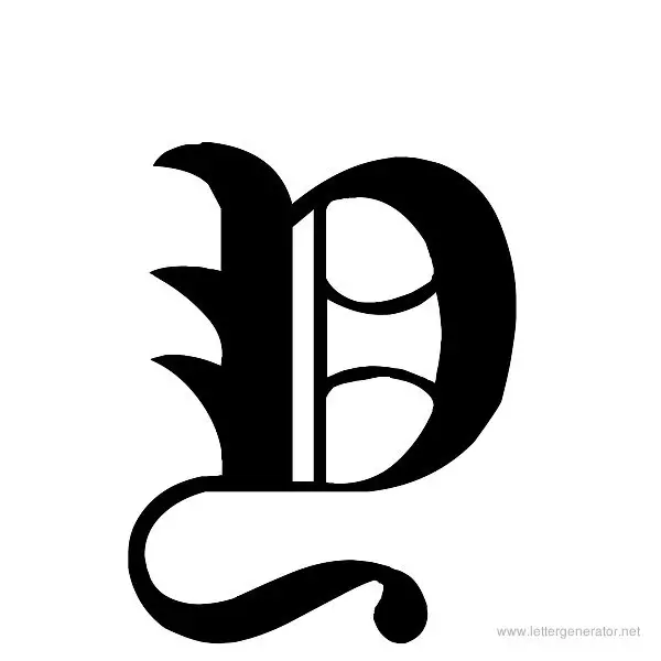 Cloister Black Font Alphabet Y