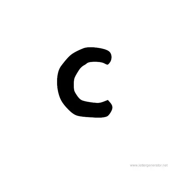 CinnamonsFont Font Alphabet C