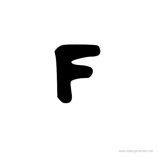 CinnamonsFont Font Alphabet F