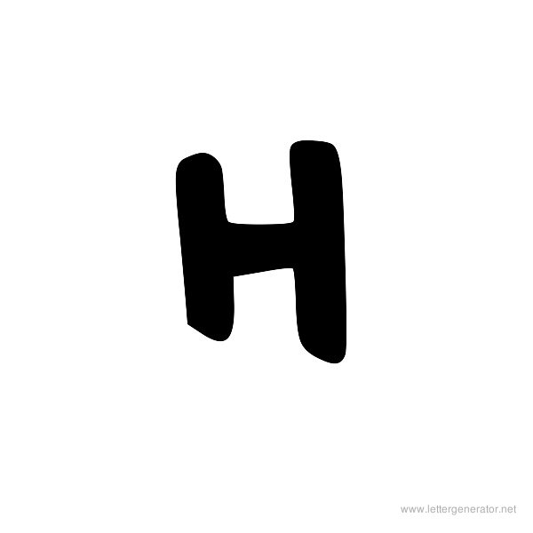 CinnamonsFont Font Alphabet H