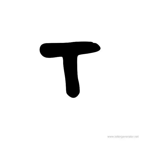 CinnamonsFont Font Alphabet T