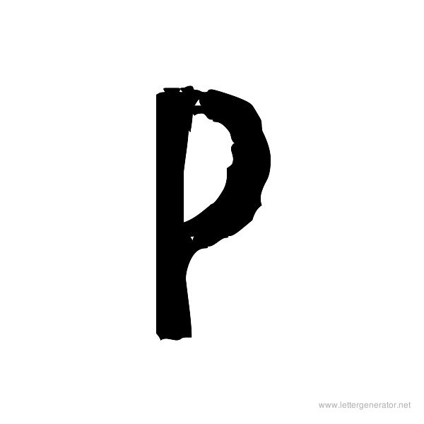 Jump Start Font Alphabet P