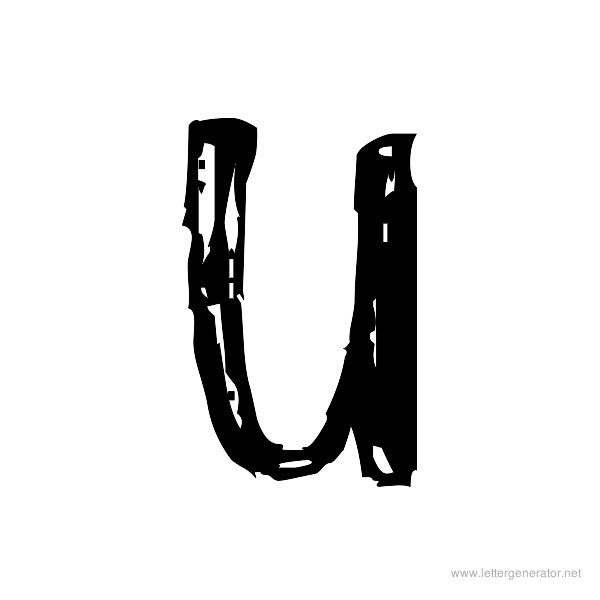 Jump Start Font Alphabet U