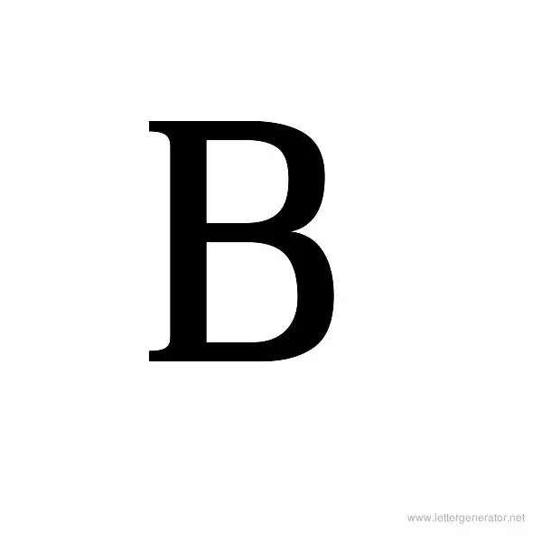 Ancient Geek Font Alphabet B