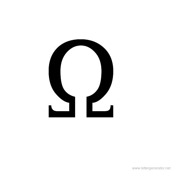 Ancient Geek Font Alphabet O