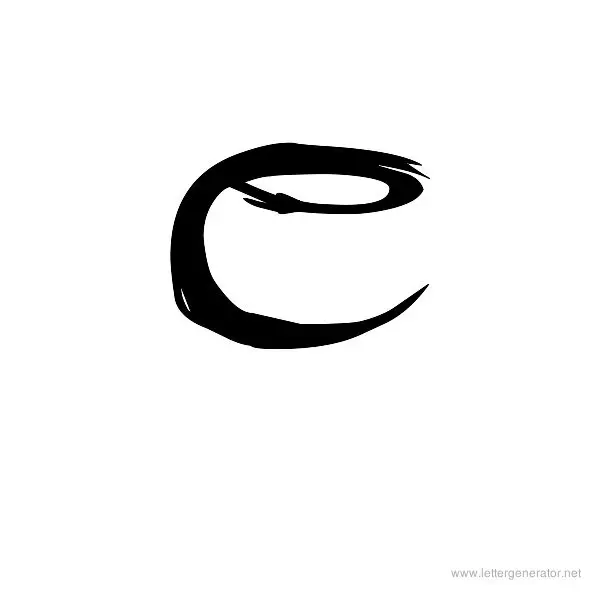 Buffied Font Alphabet C