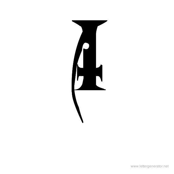 Metal Macabre Font Alphabet I