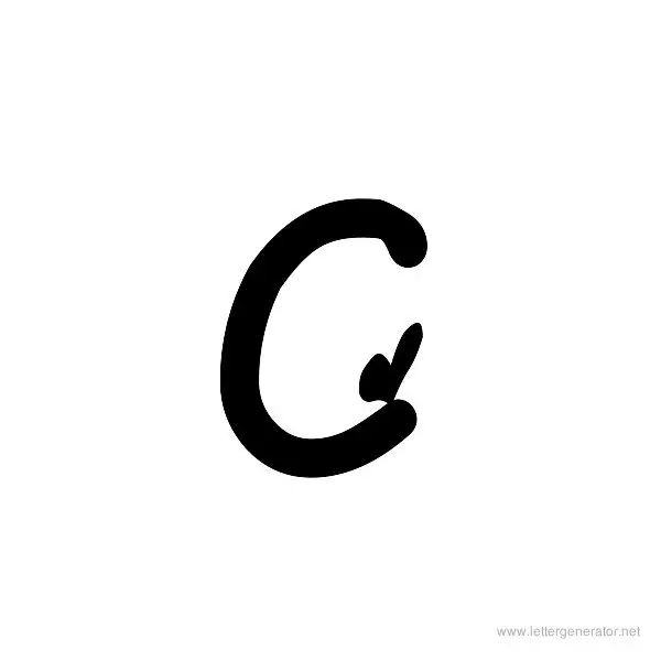Heartfont Font Alphabet C