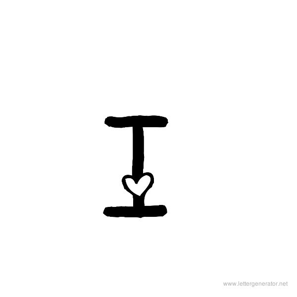 Heart Alphabet Gallery Free Printable Alphabets LETTER GENERATOR NET