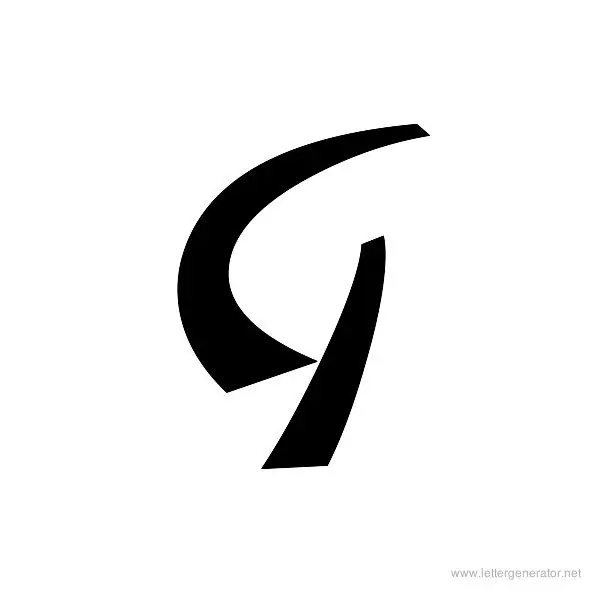 DomoAregato Font Alphabet G