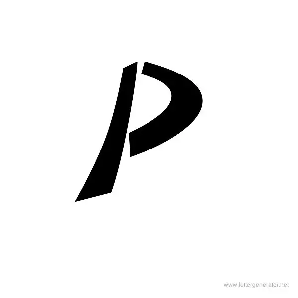 DomoAregato Font Alphabet P