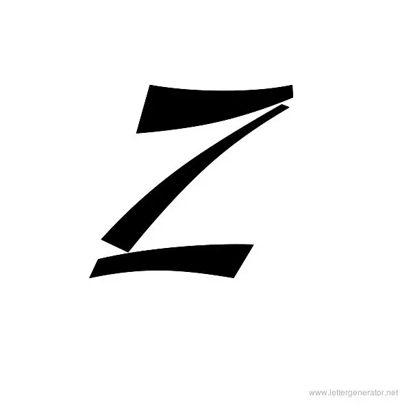 DomoAregato Font Alphabet Z