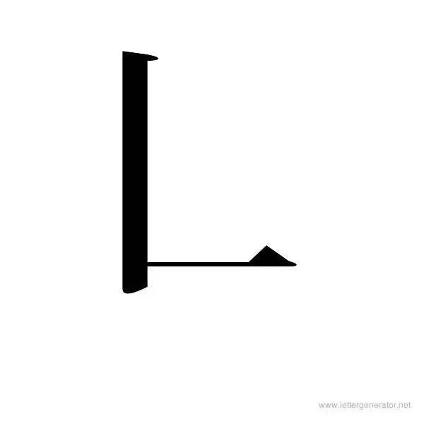 KANEIWA Font Alphabet L