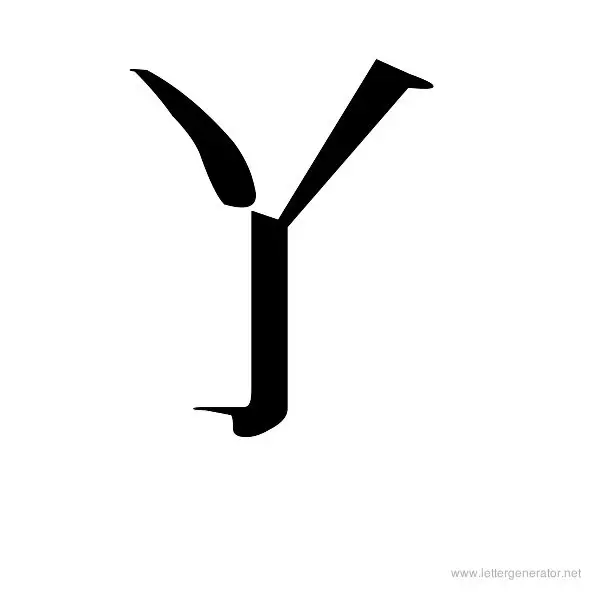 KANEIWA Font Alphabet Y