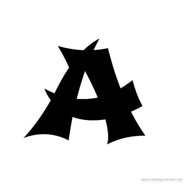 Shojumary Font Alphabet A