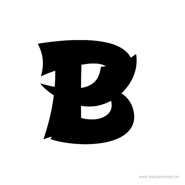 Shojumary Font Alphabet B