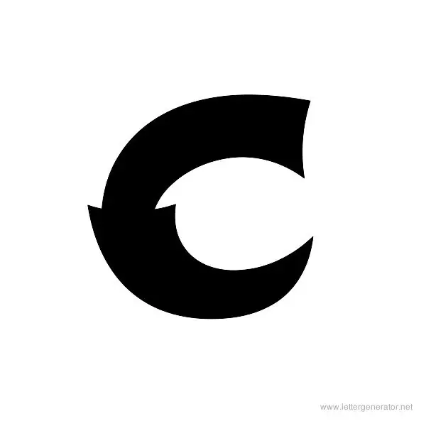 Shojumary Font Alphabet C
