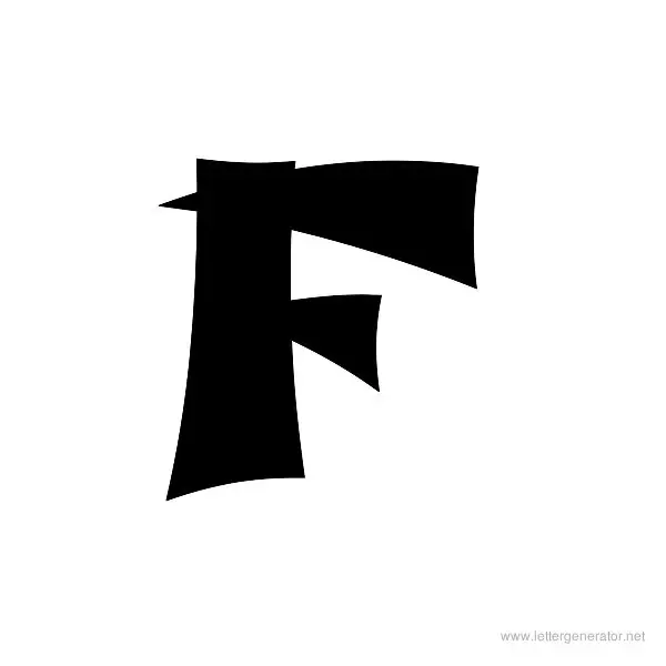 Shojumary Font Alphabet F