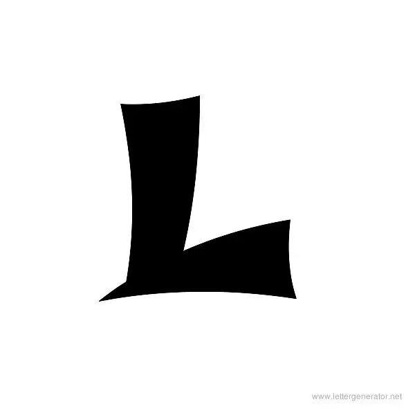 Shojumary Font Alphabet L