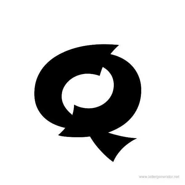 Shojumary Font Alphabet Q