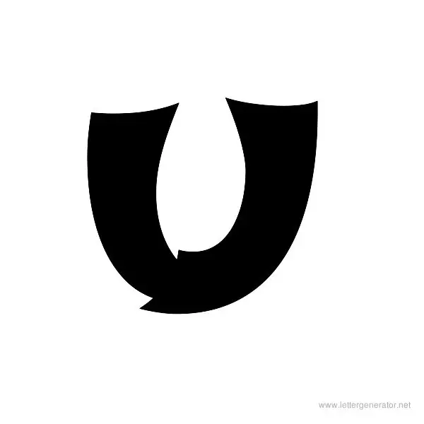 Shojumary Font Alphabet U
