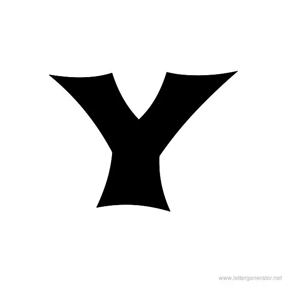 Shojumary Font Alphabet Y