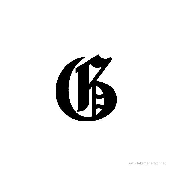 letter c old english font