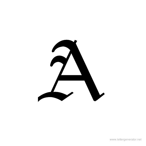 Old English Alphabet Gallery - Free Printable Alphabets | LETTER ...