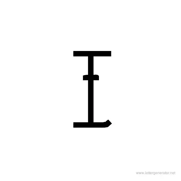 Tattoo Font Alphabet I