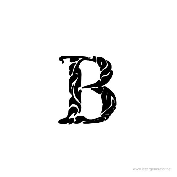 Tribal Garamond Font Alphabet B