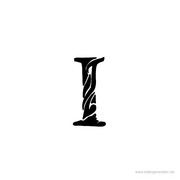 Tribal Garamond Font Alphabet I