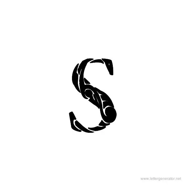 Tribal Garamond Font Alphabet S