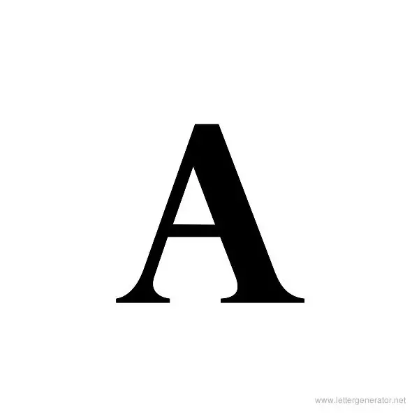Title Wave Font Alphabet A
