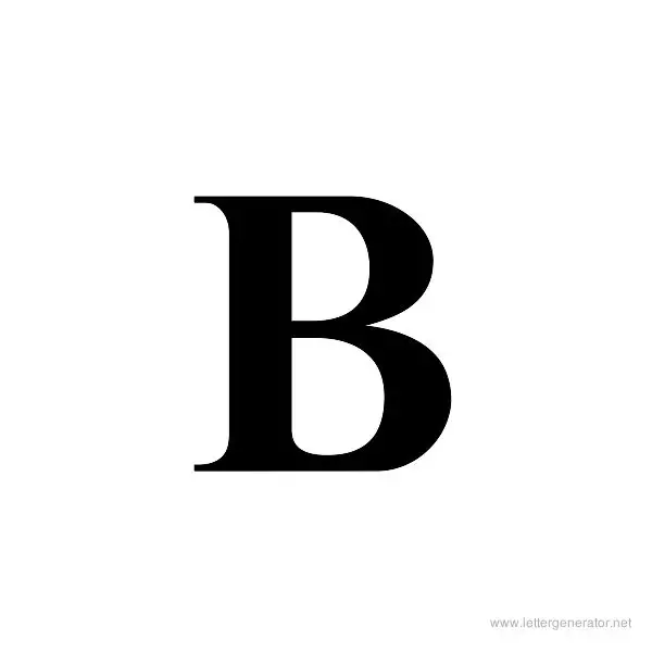 Title Wave Font Alphabet B