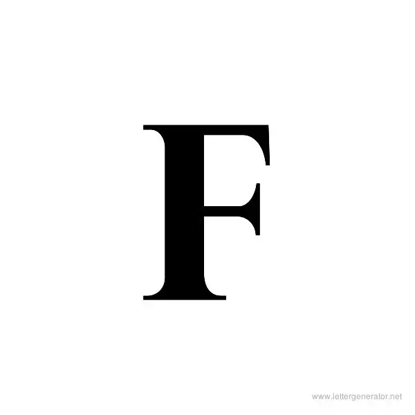 Title Wave Font Alphabet F