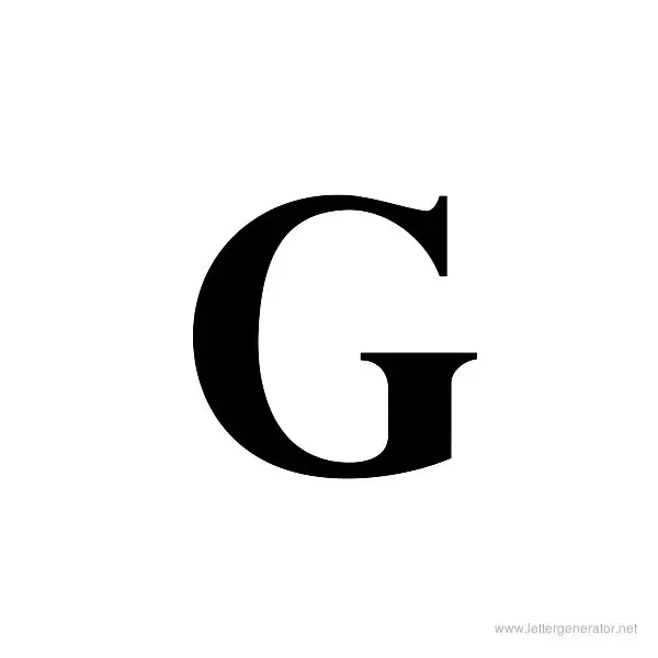 Title Wave Font Alphabet G