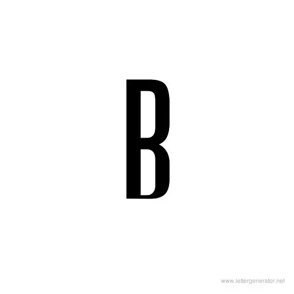 StageDive Font Alphabet B