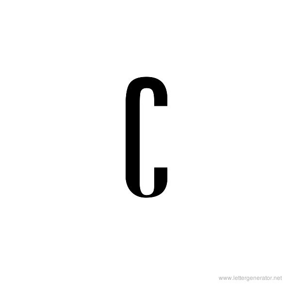 StageDive Font Alphabet C