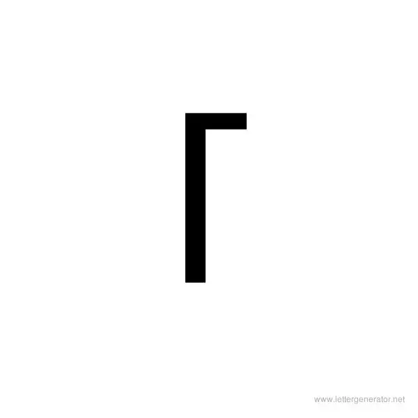 StageDive Font Alphabet L