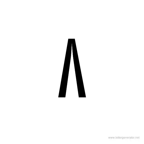 StageDive Font Alphabet V
