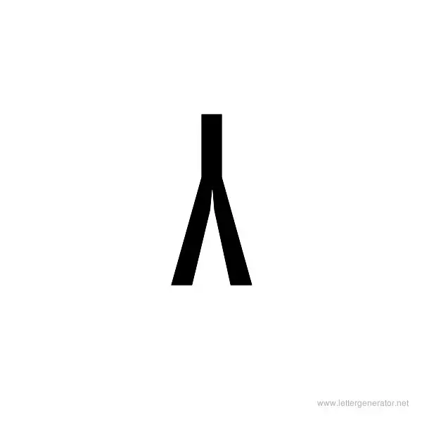 StageDive Font Alphabet Y