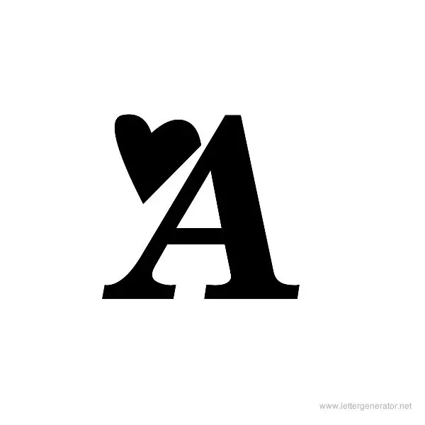 Times New Romance Font Alphabet A