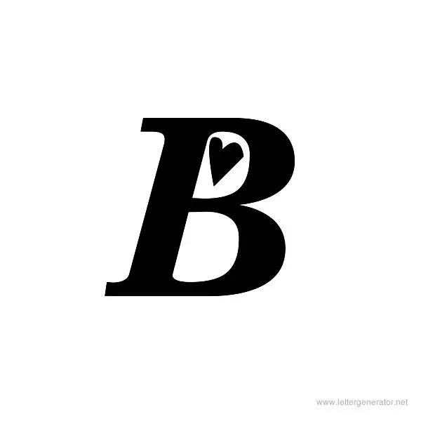 Times New Romance Font Alphabet B